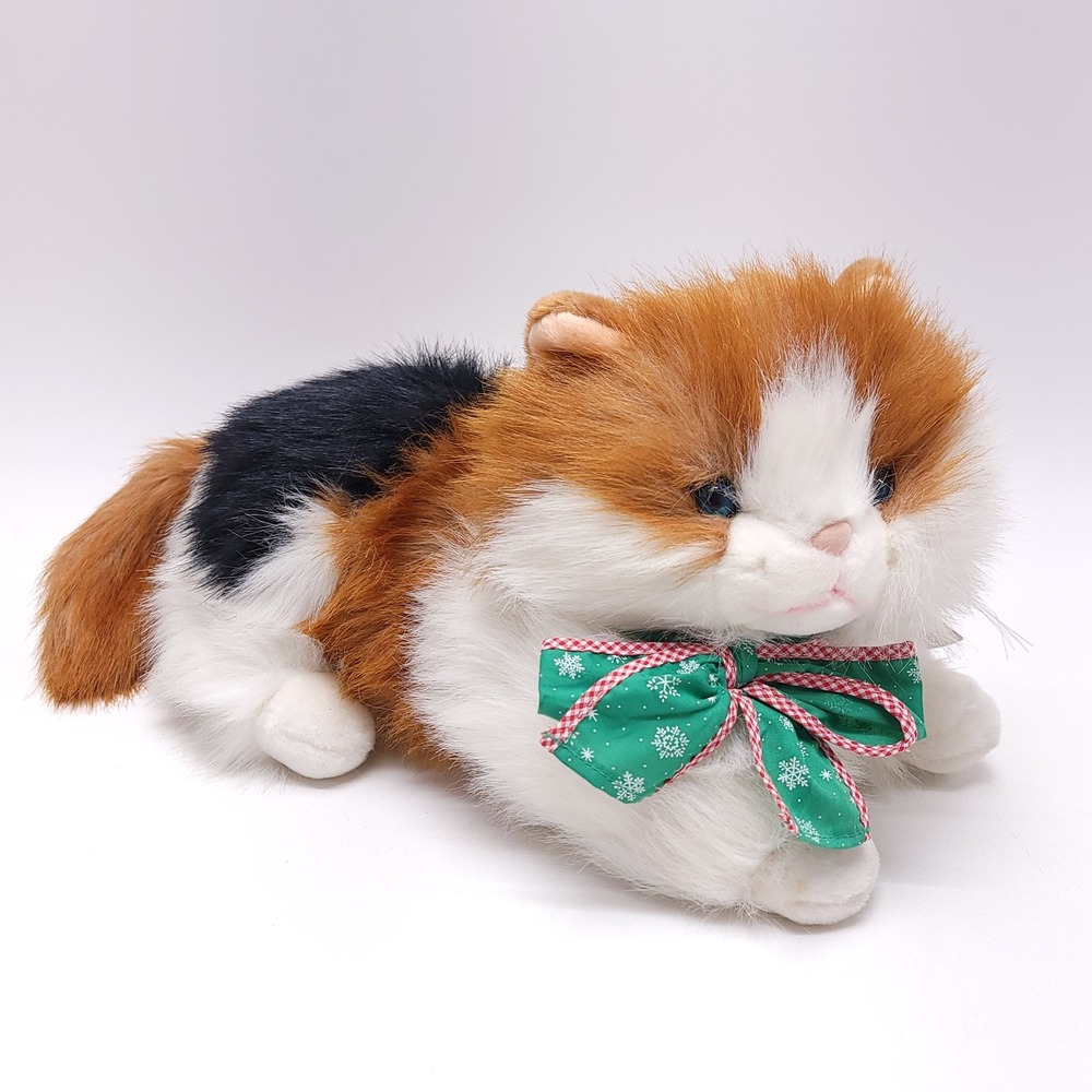 Vintage 1990 Rabbit Ears Storybook Classics Calico Cat Plush 17"